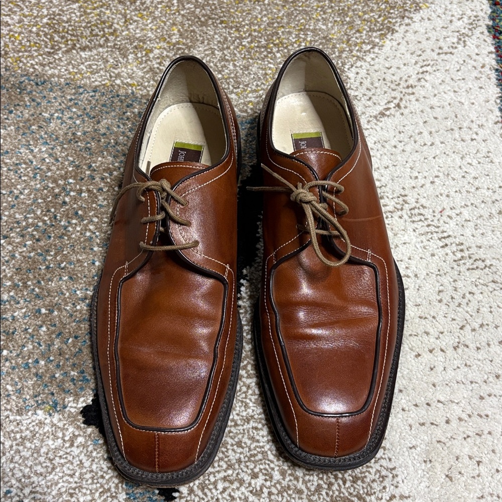 Johnston & Murphy Cognac Oxford size 10